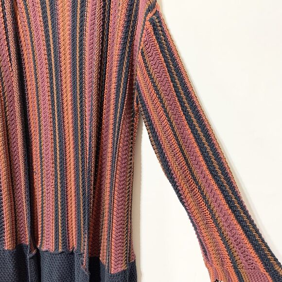 Urban Outfitters Ecote Riley Patterned Maxi Sweater Cardigan Boho Size M - Picture 7 of 14